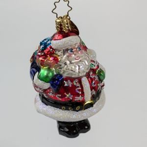 Christopher Radko Glass Christmas Ornament Handcrafted Chub A Dub Santa 1010226